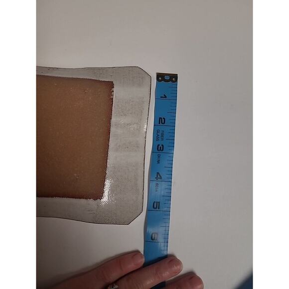 Decorative Handmade Tray Rectangle Grey Blue Leaf Design Abstract Ceramic 12 in - Picture 9 of 9